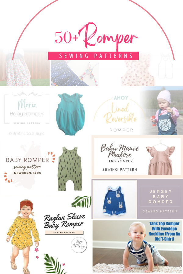 50+ Baby and Childrens Romper patterns (free and paid)