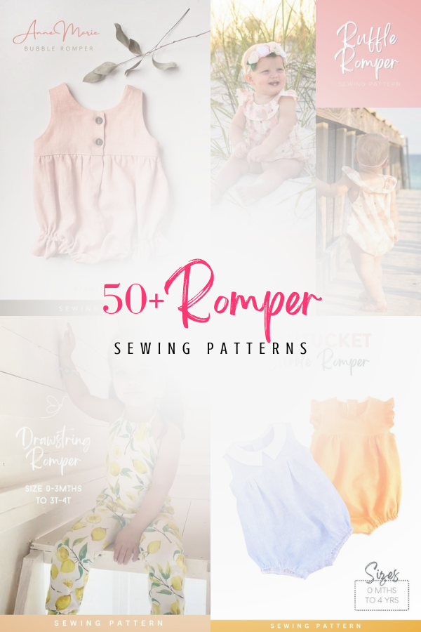 50+ Baby and Childrens Romper patterns (free and paid)