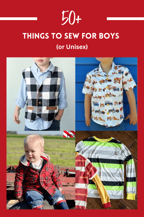 Boy (or Unisex) sewing patterns (free and paid)