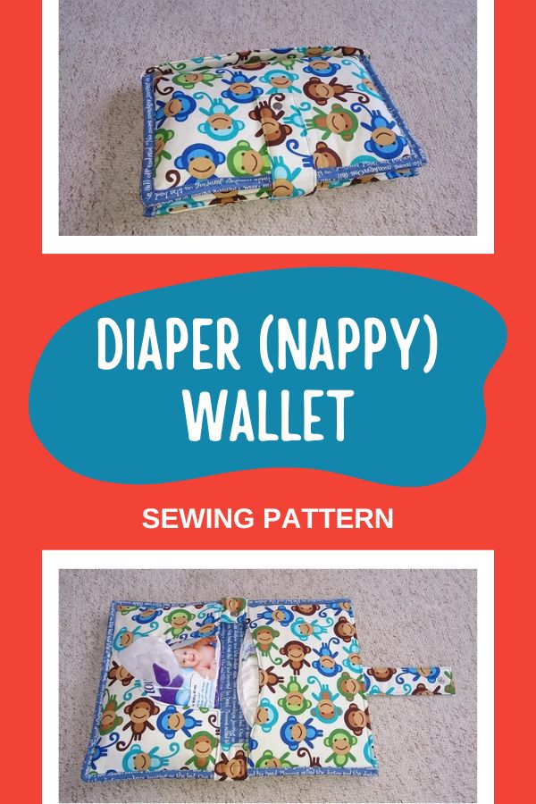 Diaper (Nappy) Wallet sewing pattern