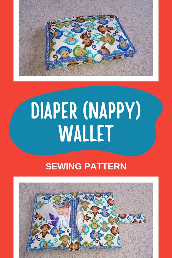 Diaper (Nappy) Wallet sewing pattern Sew Modern Kids