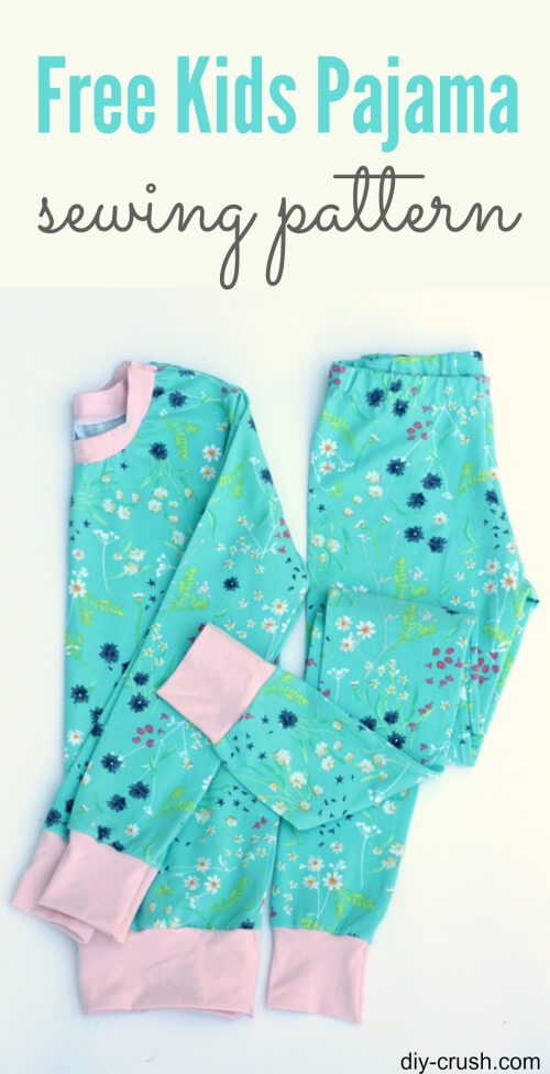 Childrens Pajama sewing pattern