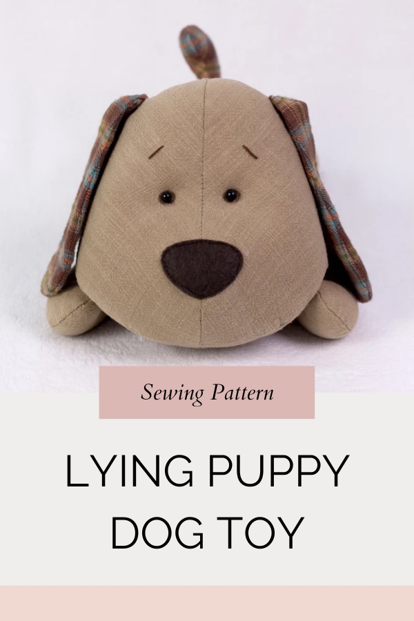 Lying Puppy Dog Toy (3 sizes)