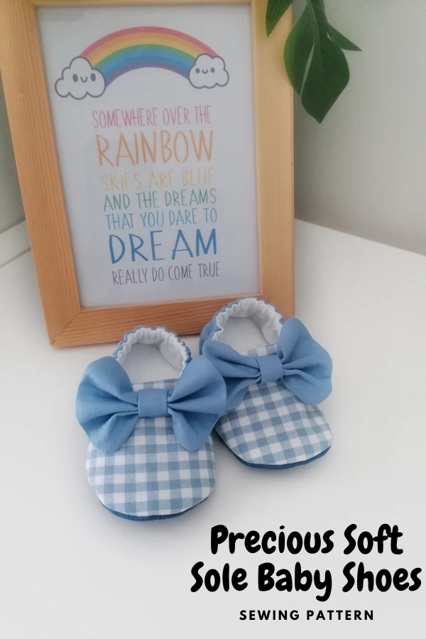 Precious Soft Sole Baby Shoes sewing pattern (0-24 months)