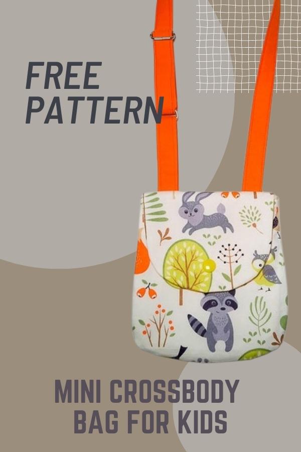 Mini Crossbody Bag for Kids FREE sewing pattern (+ video)