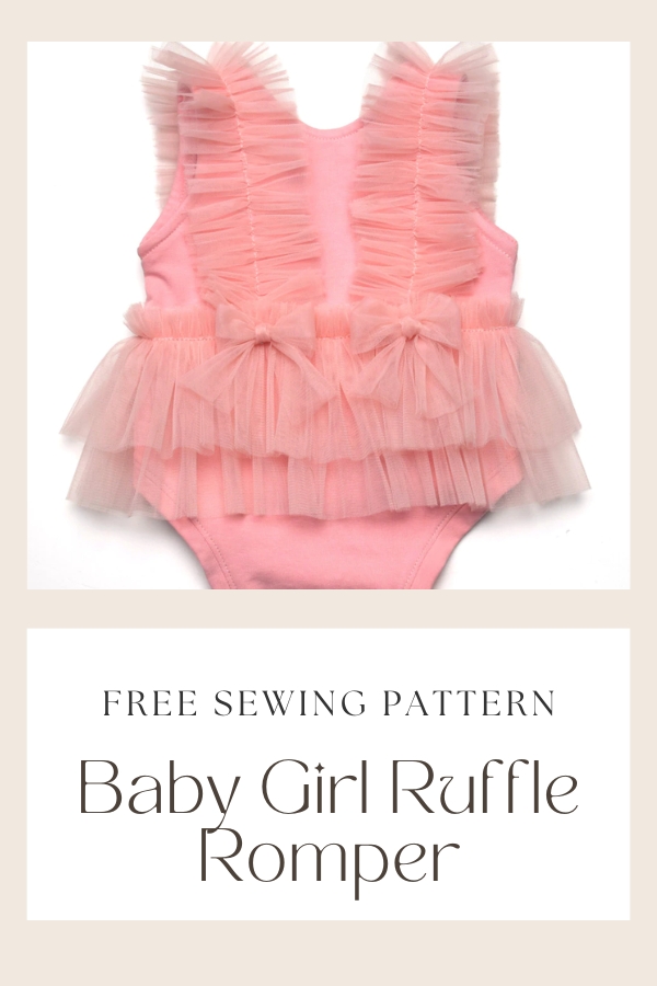 Baby Girl Ruffle Romper FREE sewing pattern (24 months) Sew Modern Kids