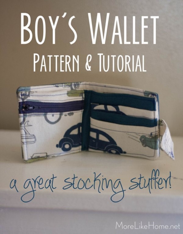 Boy's Wallet FREE sewing pattern