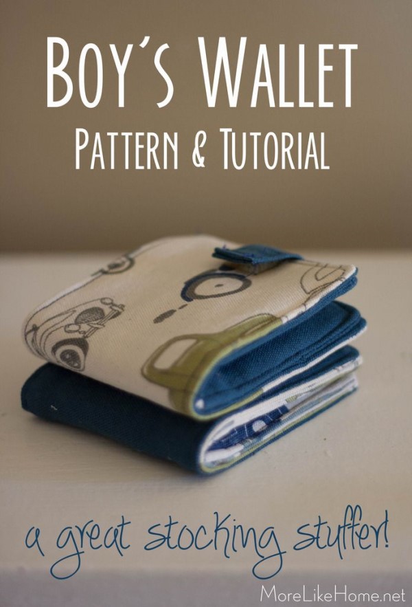 Boy's Wallet FREE sewing pattern