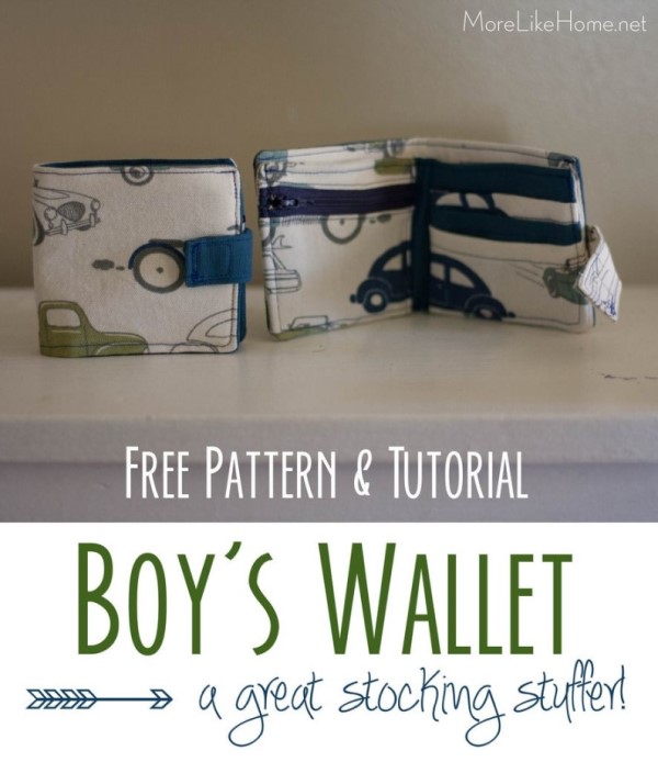 Boy's Wallet FREE sewing pattern