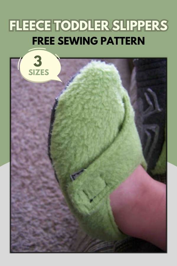 Fleece Toddler Slippers FREE sewing pattern (3 sizes) - Sew Modern Kids