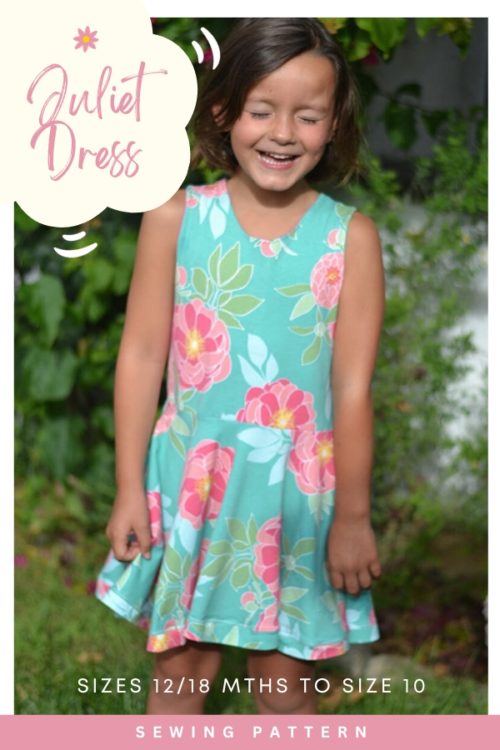 Juliet Dress sewing pattern (Sizes 12/18mths to size 10) - Sew Modern Kids