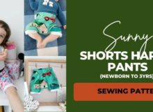 Sunny Shorts Harem Pants sewing pattern (Newborn to 3yrs)