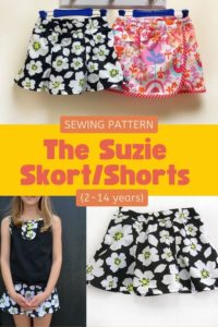 The Suzie Skort/Shorts sewing pattern (2-14 years) - Sew Modern Kids