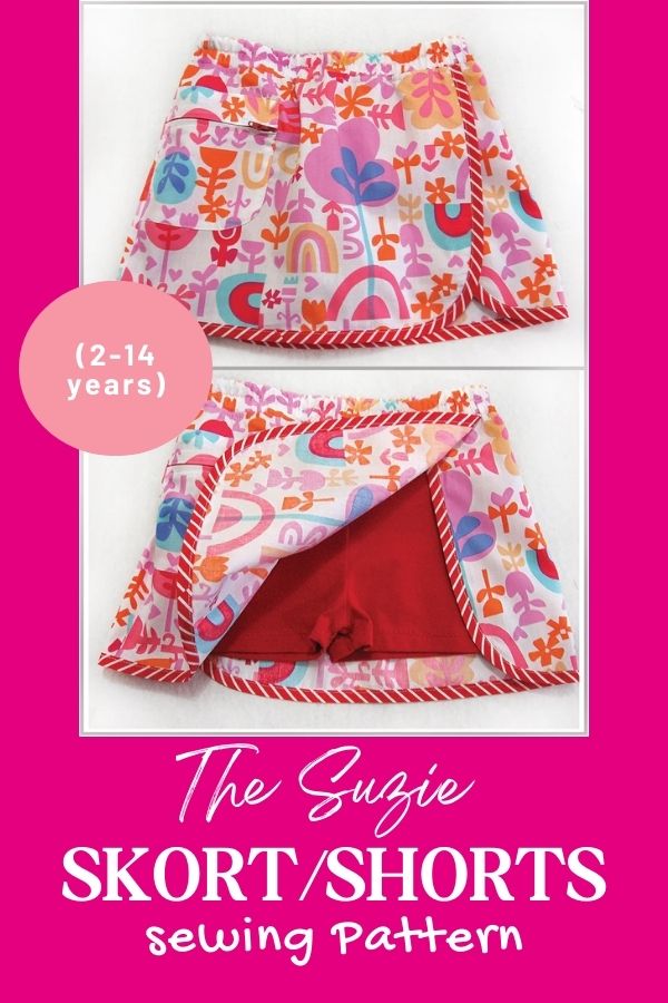 The Suzie Skort/Shorts sewing pattern (2-14 years)