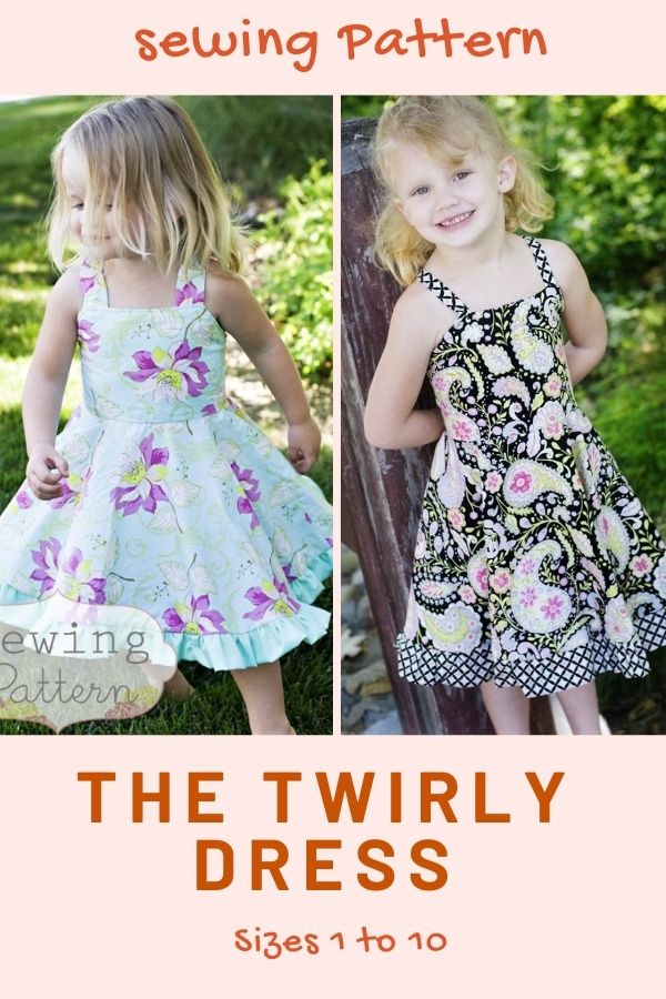 The Twirly Dress sewing pattern (Sizes 1 to 10)