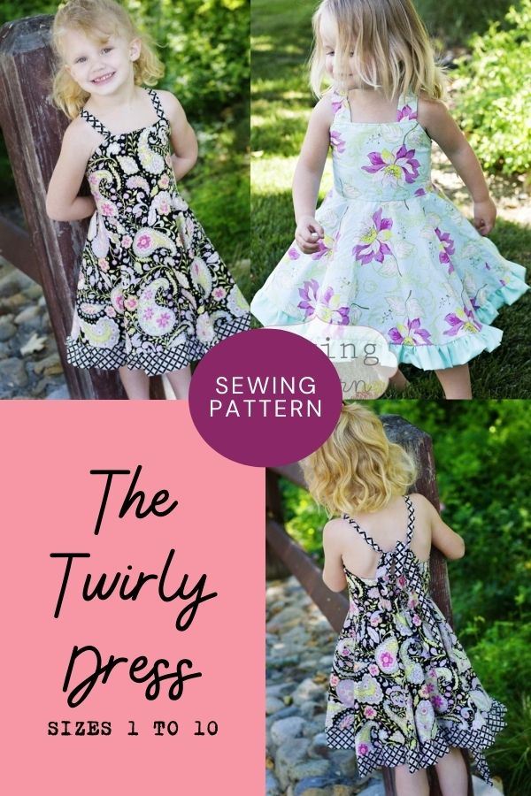 The Twirly Dress sewing pattern (Sizes 1 to 10)