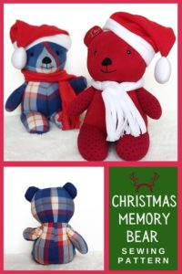 Memory bear teddy bear sewing pattern - Sew Modern Kids