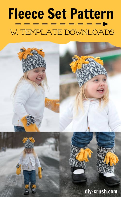 Mittens, Hat and Leg Warmers Set FREE sewing pattern