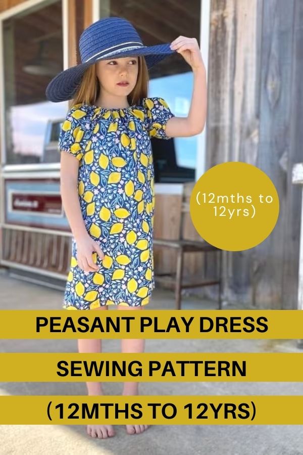 Peasant Play Dress sewing pattern (12mths to 12yrs) - Sew Modern Kids