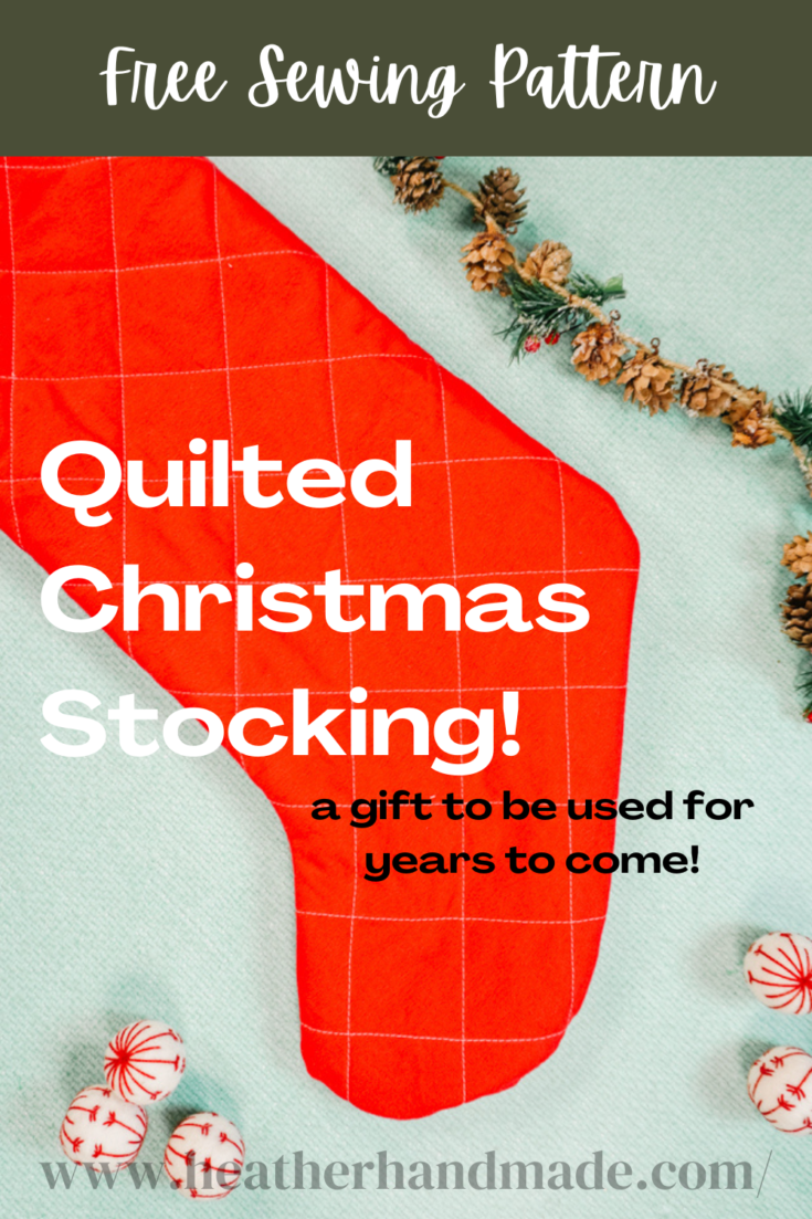 Quilted Christmas Stocking FREE sewing pattern Sew Modern Kids