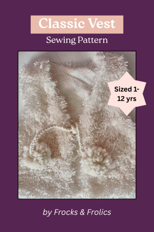 Classic Vest digital sewing pattern by Frocks & Frolics - Sew Modern Bags