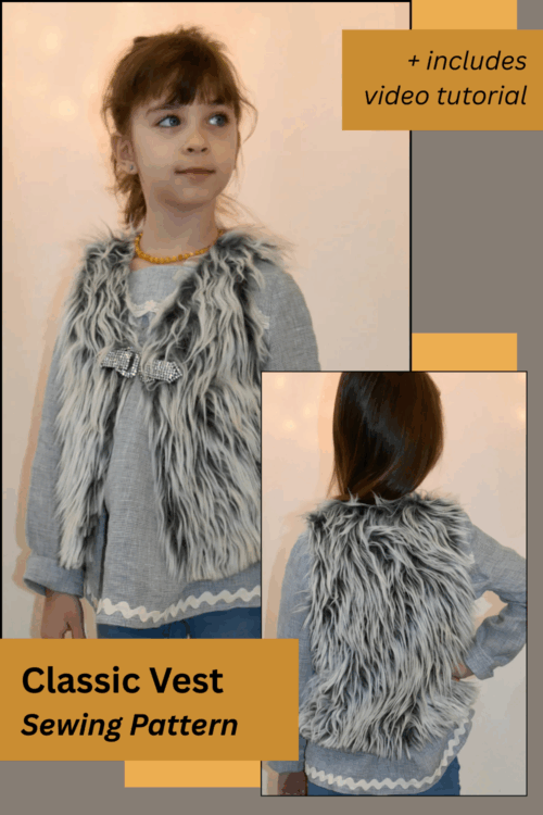 Classic Vest digital sewing pattern by Frocks & Frolics - Sew Modern Bags