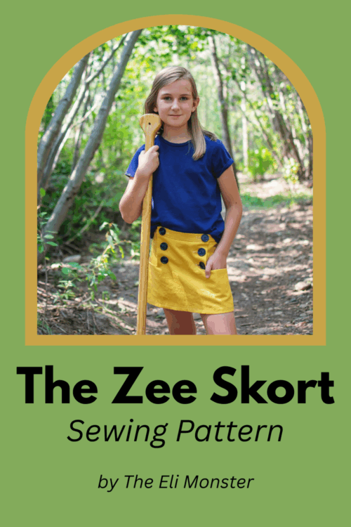 The Zee Skort sewing pattern by The Eli Monster