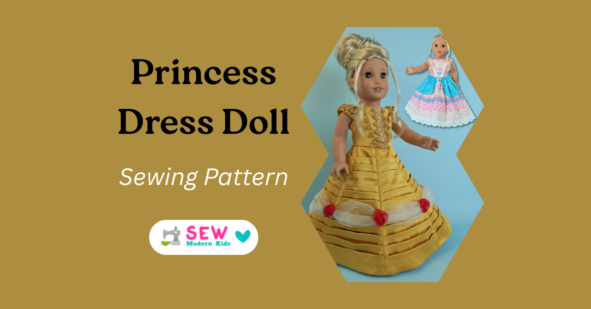 open lace back dress Harlow Dress 18 Inch Doll Sewing Pattern – Appletotes & Co