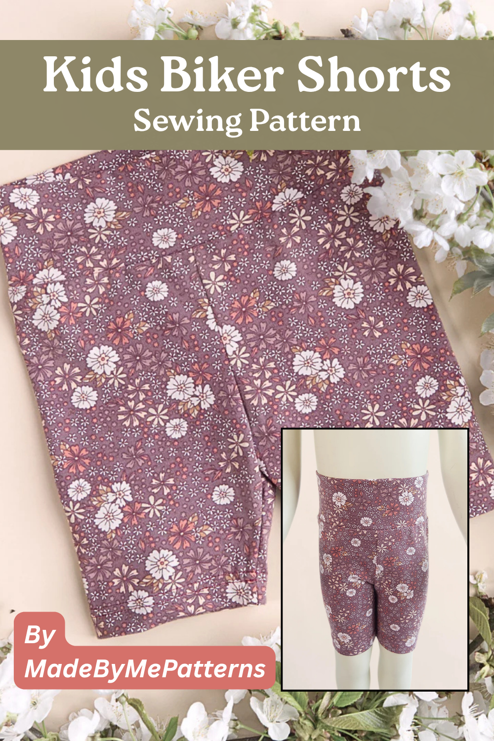Kids Biker Shorts Sewing Pattern by MadeByMePatterns - Sew Modern Kids
