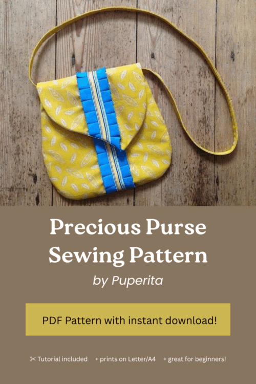Precious Purse sewing pattern by Puperita with Sew Modern Kids. Sewing patterns for kids