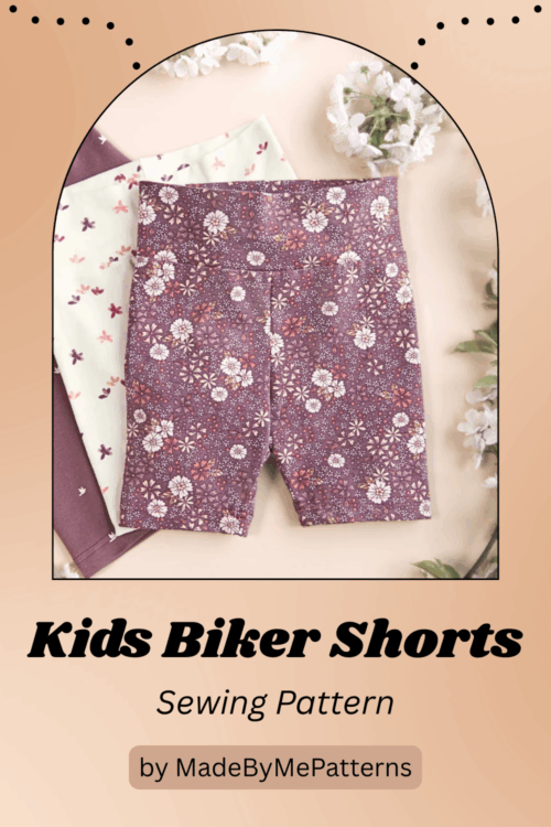 Kids Biker Shorts digital sewing pattern by MadeByMePatterns in different fabrics